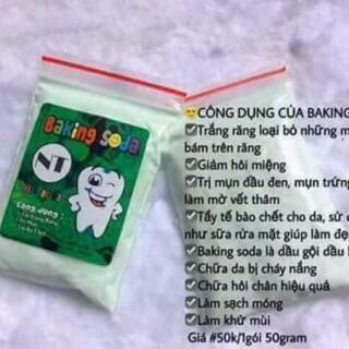 Combo 10 hộp baking soda làm trắng răng thơm miệng