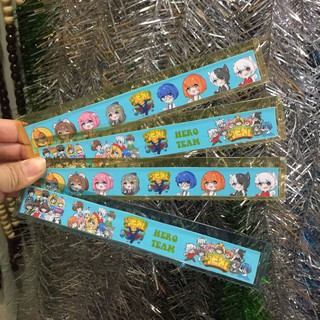 Thước in hình hero team combo 2 thước