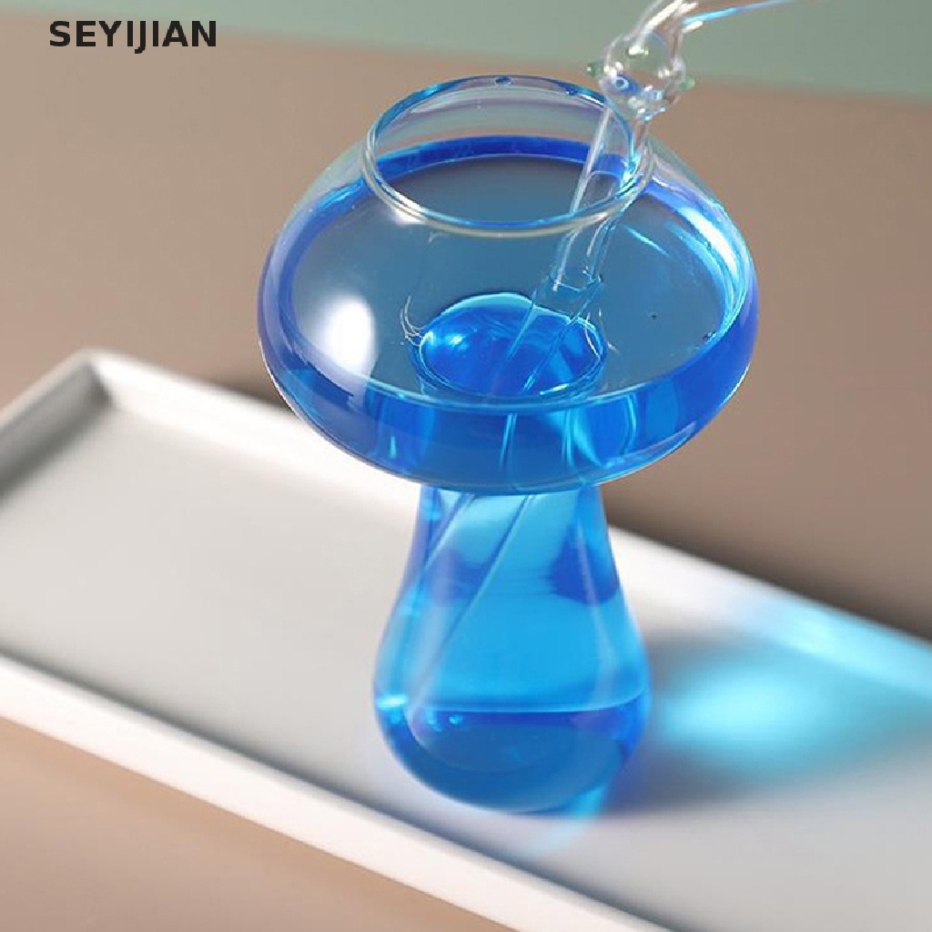 Ly Thủy Tinh Uống Rượu Cocktail Thiết Kế Hình Cây Nấm Mới Lạ
