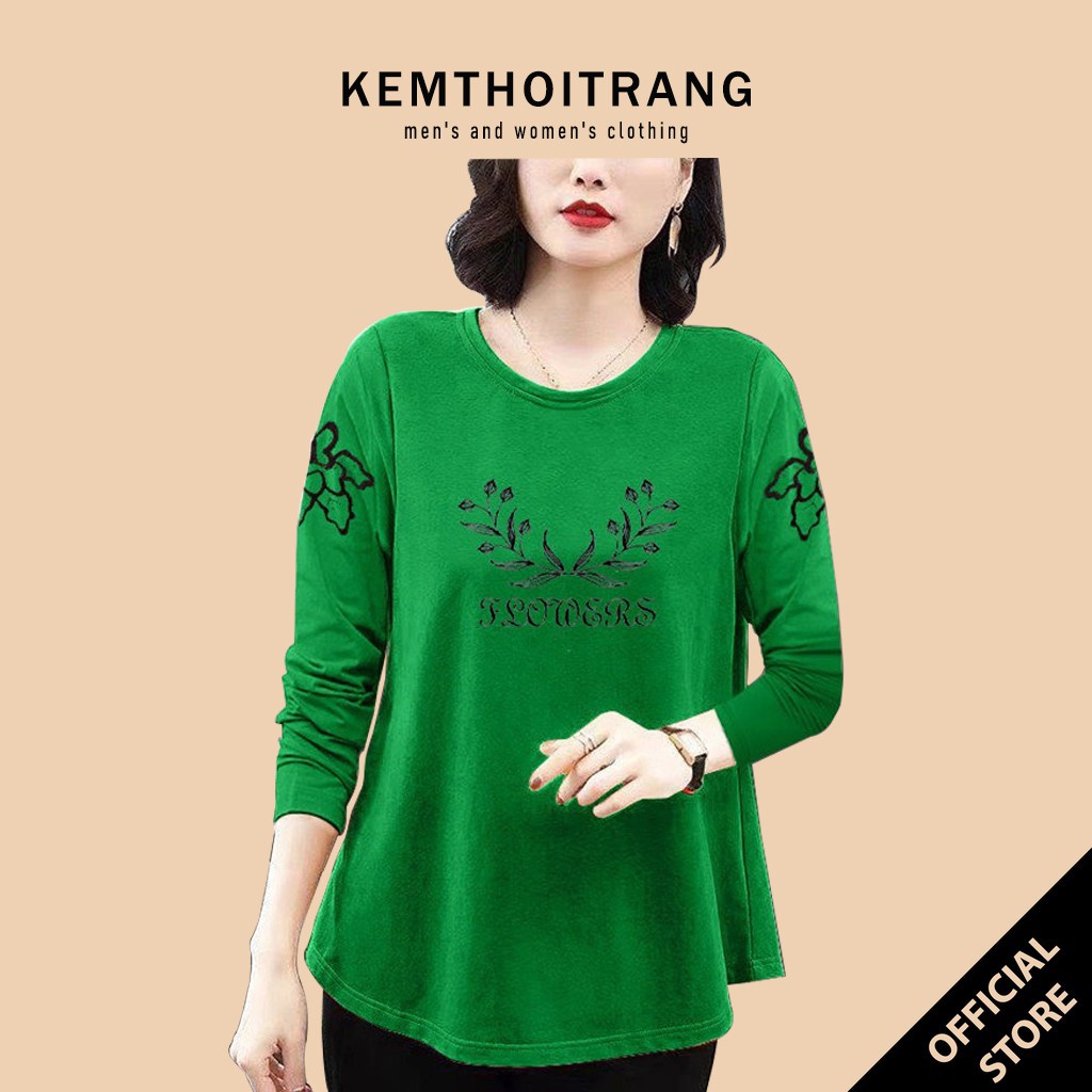 Áo thun nữ cao cấp dài tay - Áo thun nữ hè thu chất xneo KEMTHOITRANG - T14
