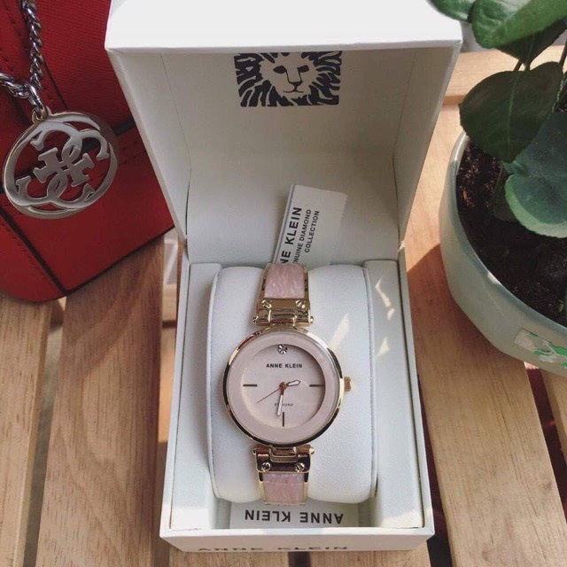 Đồng Hồ Nữ Anne Klein AK/1980TMGB  28mm-màu TRẮNG - CHÍNH HÃNG