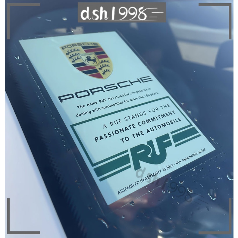 Miếng Dán Tĩnh Điện JDM Trang Trí Kính Chắn Gió Xe Hơi Porsche Tesla Honda Toyota Nissan BMW Mercedes benz Mazda