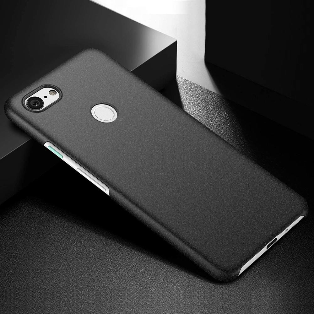 Ốp Điện Thoại Nhựa PC Cứng Mỏng Dạng Giáp Màu Đen Nhám Cho Google Pixel 3A XL Pixel 3AXL Plus