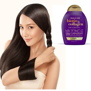 Dầu gội làm dày tóc Biotin và Collogen OGX 385ml