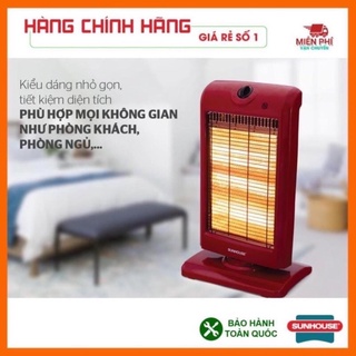 Đèn sưởi sunhouse shd7016 công nghệ halogen 3 bóng cao cấp - máy sưởi ấm phòng ngủ