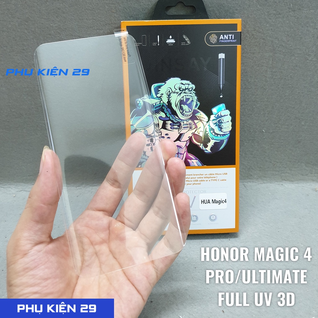 Dán kính cường lực FULL màn FULL keo UV Glass Pro+ 9H