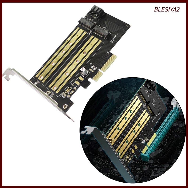 [BLESIYA2] Durable PCIE to M2/M.2 Adapter 2280 2260 2242 for NVMe or SATA SSD Linux