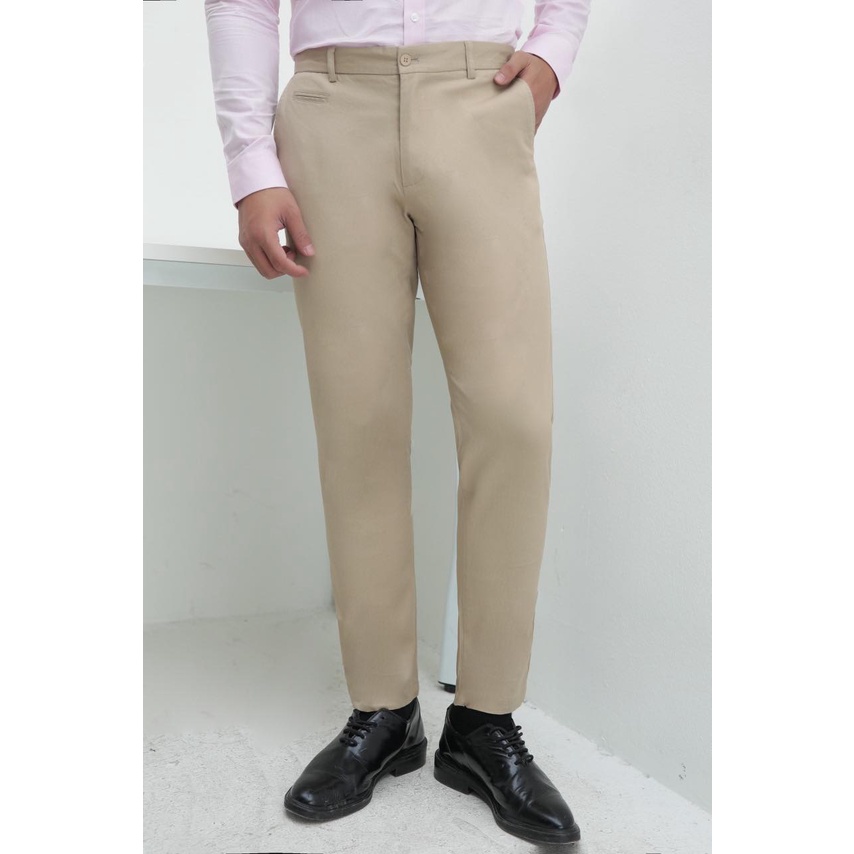 Quần Khaki Americus Gosani Nam Cao Cấp Phom Slimfit Đen Và Be