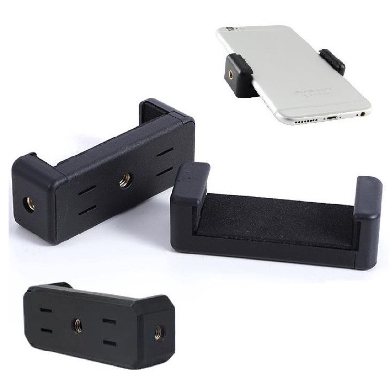 Đầu kẹp điện thoại gắn chân tripod, gậy chụp ảnh ren chuẩn 1/4 inch