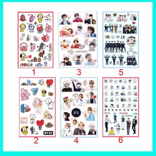 Tấm Sticker Dán Bts V Jungkook Army