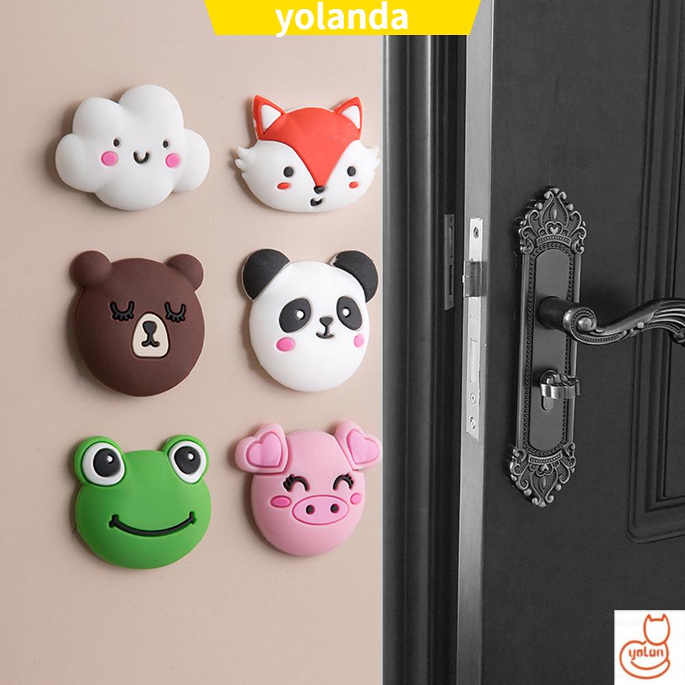 Miếng Dán Tường Silicone Chống Va Đập Hình Hoạt Hình