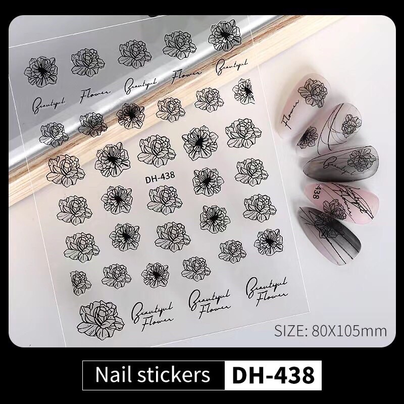 Hình dán sticker các mẫu mới trang trí nail