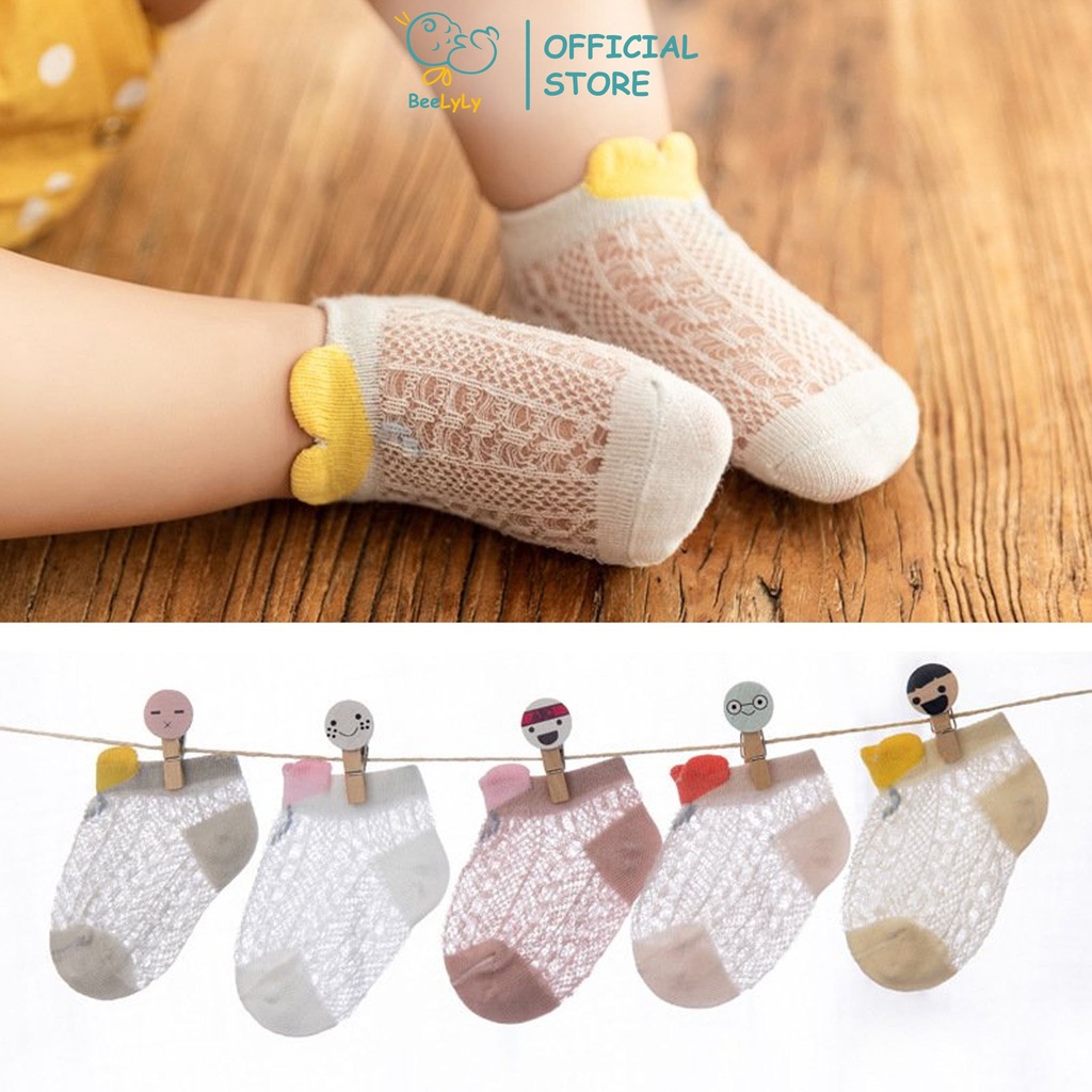 Vớ cho bé BeeLyLy, tất cho bé điều hòa cao cấp thoáng khí phong cách Hàn Quốc siêu xinh T10
