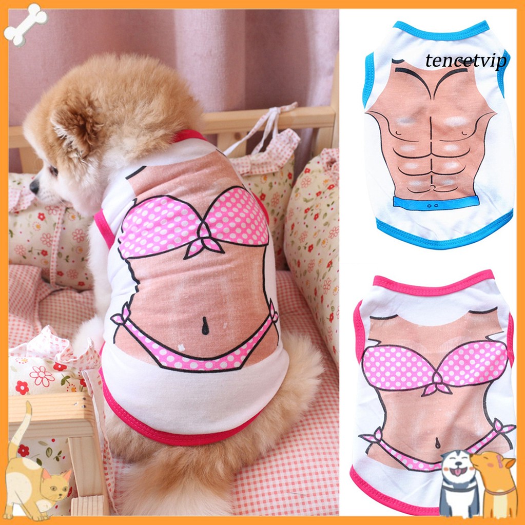 Áo cho thú cưng in hình bikini độc đáo