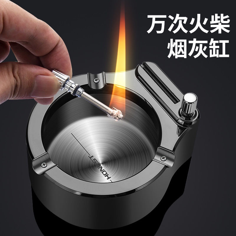 Gạt Tàn Thuốc Thông Minh Cảm Biến Tự Động Chống Khói Chống Khói Có Nắp Đậy Chống Khói Kích Thước Lớn Độc Đáo Sáng Tạo