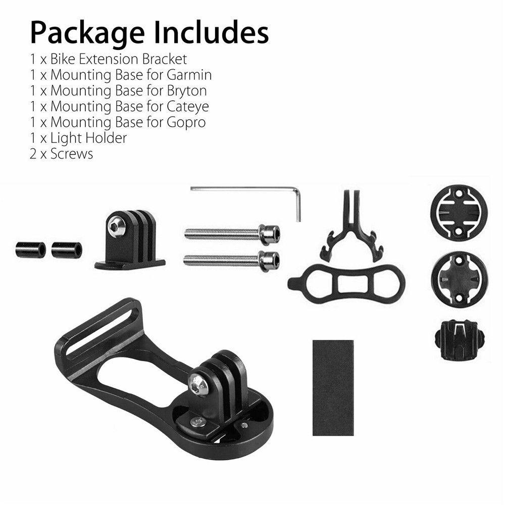 Giá Đỡ Garmin Bryton Cateye GoPro Mở Rộng Bằng Hợp Kim Nhôm Gắn Xe Đạp