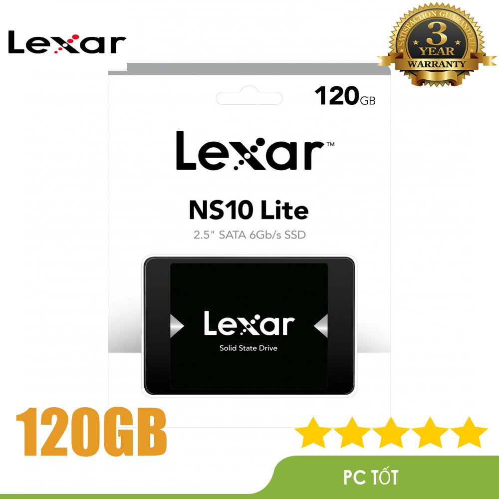 Ổ cứng SSD Lexar NS10 Lite 120GB 2.5” SATA III (6Gb/s) - Mai Hoàng phân phối