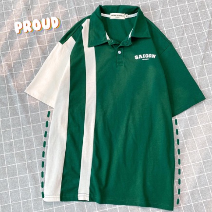 Áo POLO SG CLASSIC Tay Lỡ Vải Tici Da Cá Form Rộng Phong Cách Ulzzang Nam Nữ Unisex (Ảnh Thật)