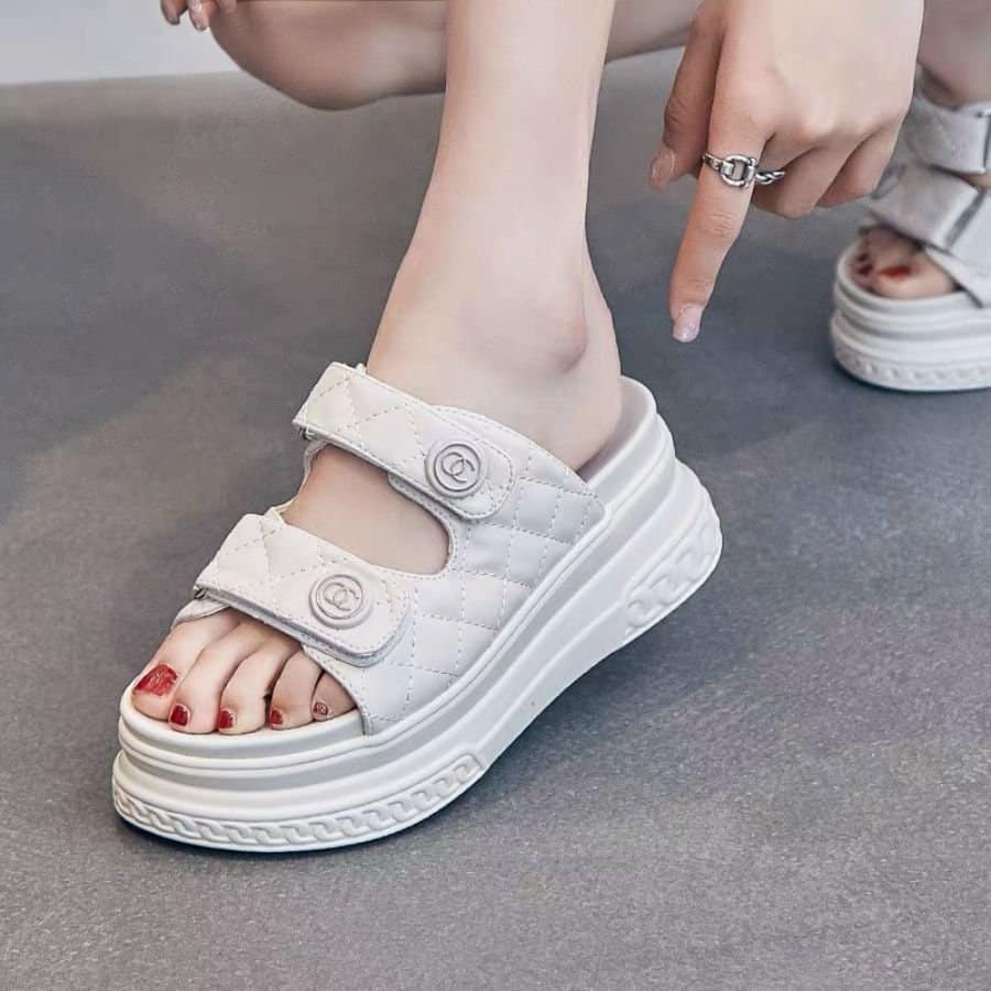 DÉP ĐẾ CAO CHANL 7CM HOT NHẤT NĂM SIÊU ÊM