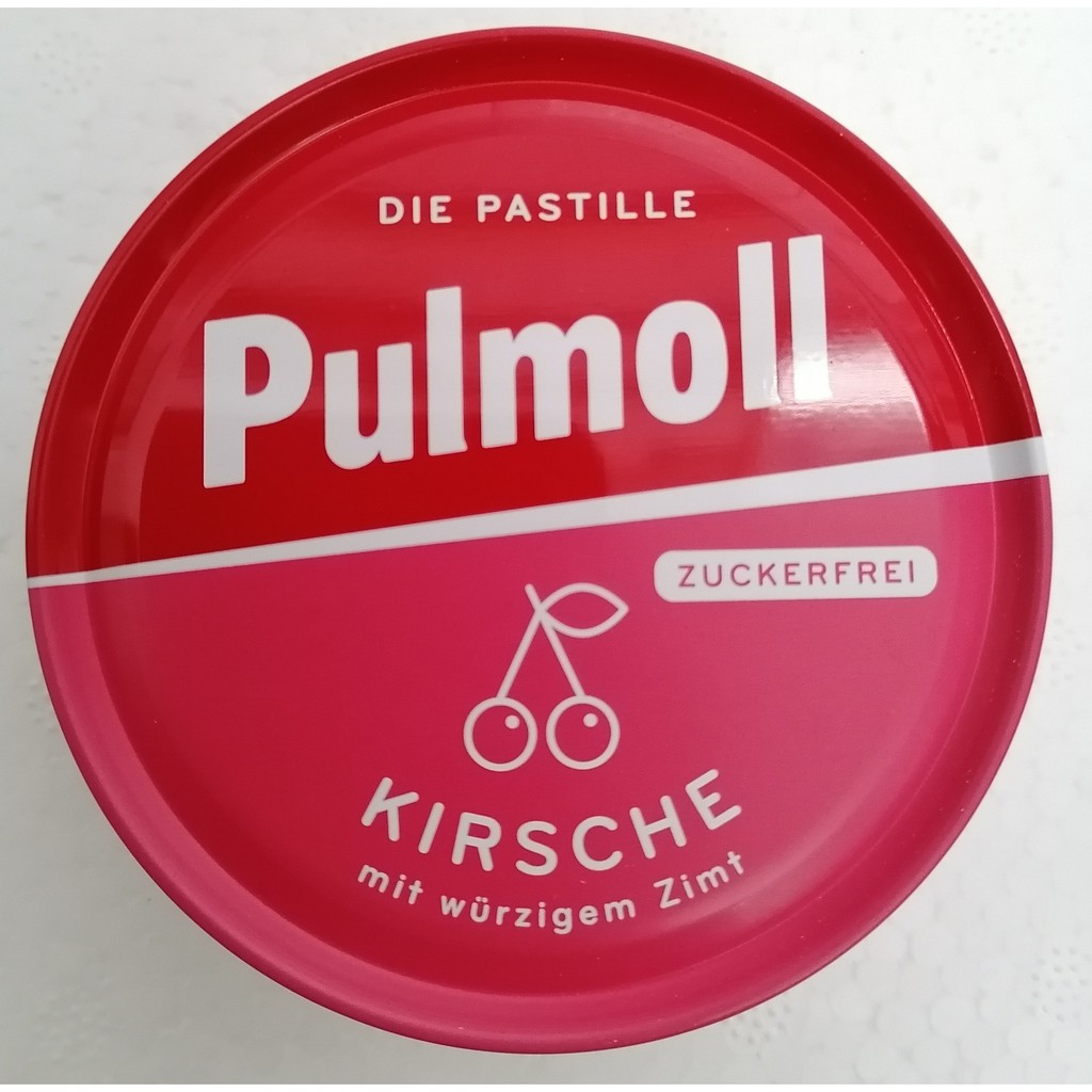 [50g – CHERRY] Kẹo ngậm không đường giảm ho [Germany] PULMOLL Krische (alc-hk)