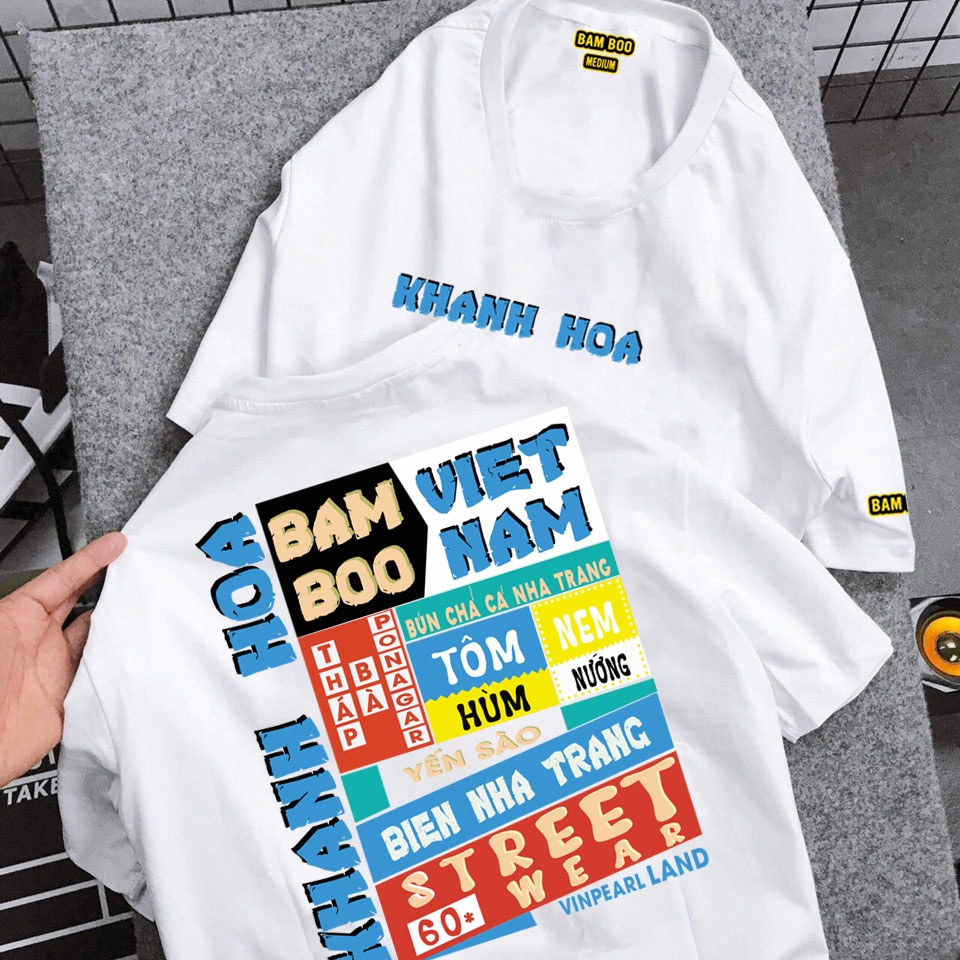 Áo Thun KHÁNH HÒA Unisex Áo THUN NHA TRANG BamBoo