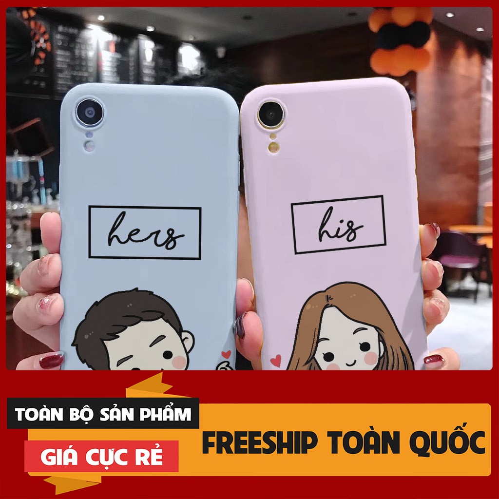 Ốp lưng Iphone 7/8 Cao cấp in hình COUPLE HIS-HERS