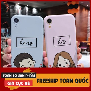 Ốp lưng Iphone 7/8 Cao cấp in hình COUPLE HIS-HERS