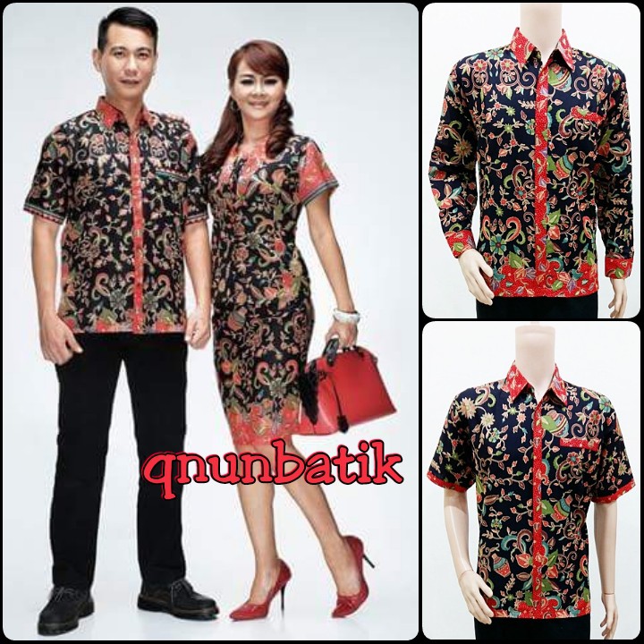 Qnunbatik Srimbit / Váy BATIK Tay Cầm Đen