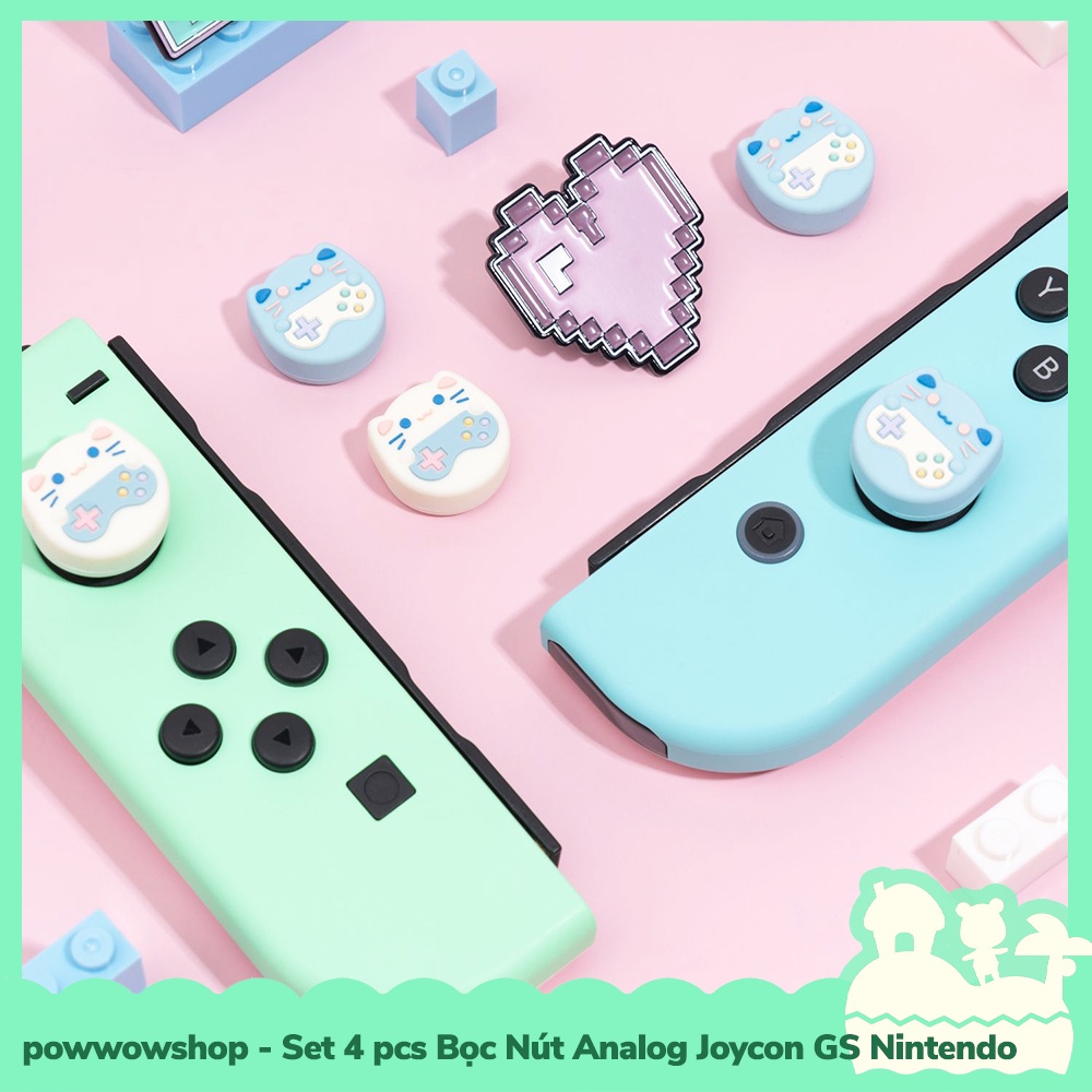 [Sẵn VN - Hỏa Tốc] GS Set 4pcs Bọc Cần Xoay Analog Joycon Cho Máy Game Nintendo Switch / Switch Lite Cute Theme