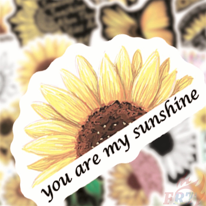 ❉ Sunflower：You Are My Sunshine - Healing Flower Series 01 Stickers ❉ 50Pcs/SetDIY Fashion Doodle Decals Stickers