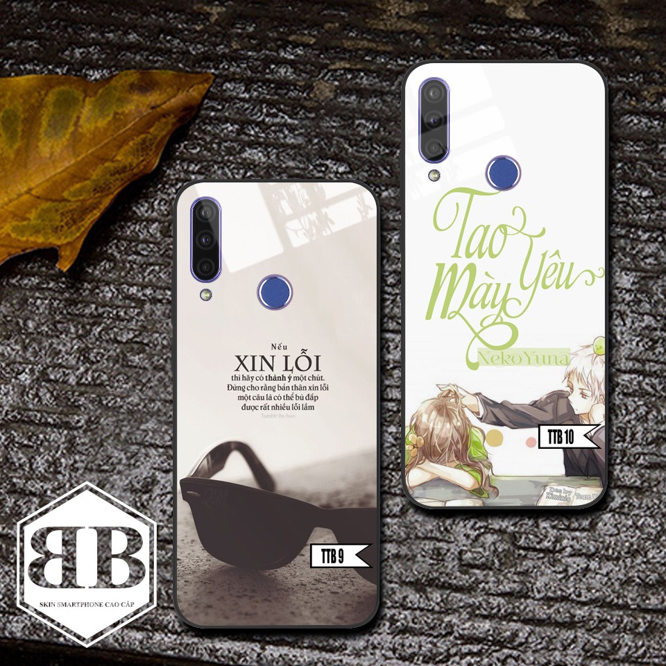 Ốp lưng kính cường lực Vsmart Joy 3 in hình theo yêu cầu,thêm chữ,thêm họa tiết k mất phí