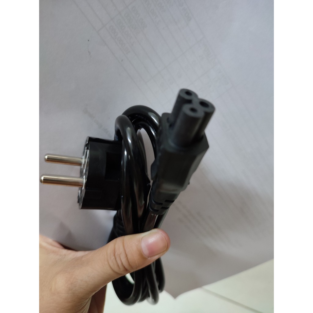 Dây nguồn laptop dành cho adapter, Dây Sạc laptop 3 chấu loại 15k