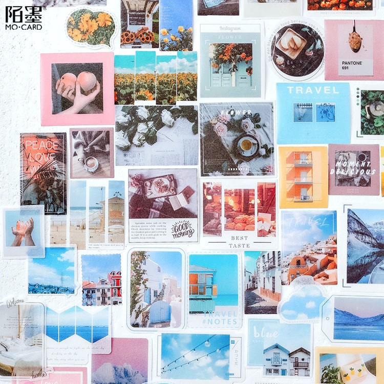 ✨HOT✨ Washi Sticker Phong cách Instagram Trang Trí DIY Planner, Bullet Journal Bộ Miếng Dán Chống Nước STG067