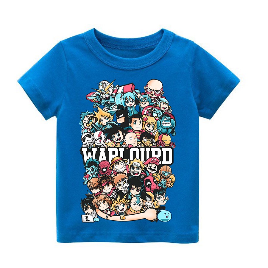 Áo thun cho bé siêu anh hùng chibi , 4 màu, có size người lớn, Anam Store