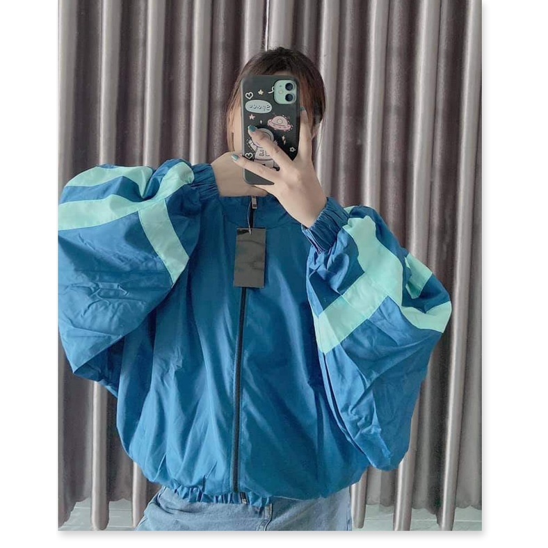 [ HÌNH THẬT 100% ] Áo Khoác UNISEX Nữ 2 Lớp Phối Sọc Tay Mẫu Mới HOT - NGỌC HÂN FASHION