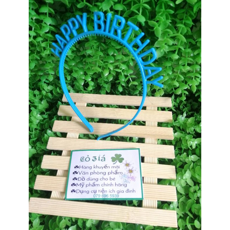 Bờm Cài tóc sinh nhật chữ Happybirthday dễ thương