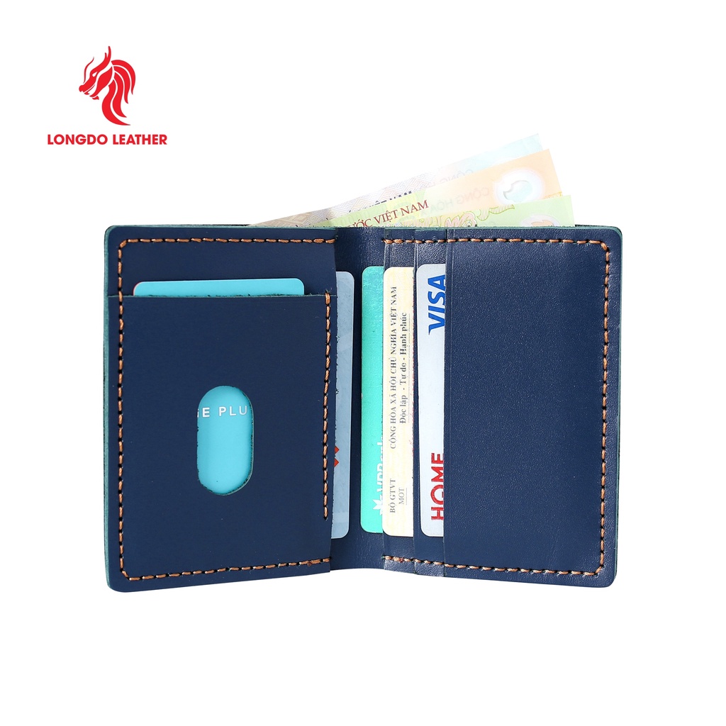 Ví da nam dáng đứng cao cấp - Cam kết 100% da bò thật - Bảo hành 5 năm - Thương hiệu uy tín Longdo Leather - BD04