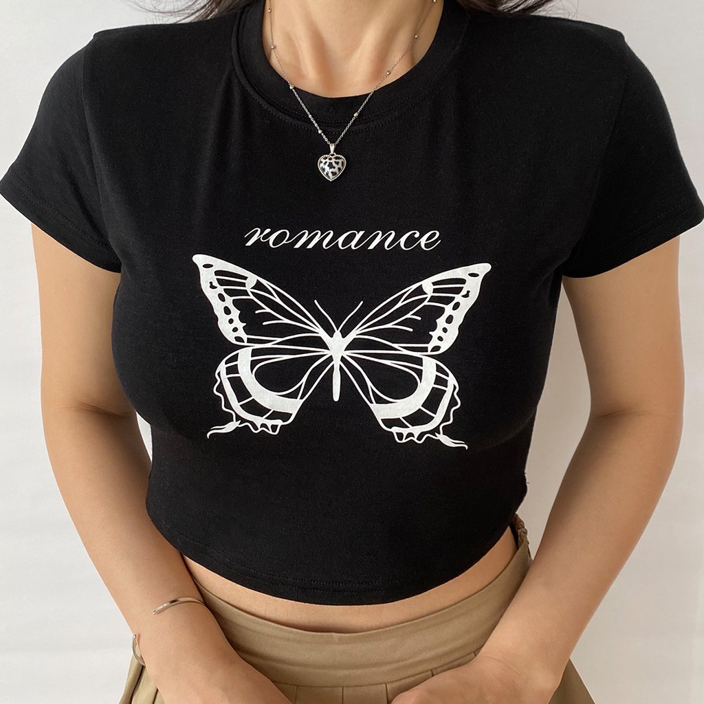 [Restock] Áo croptop hình con bướm | BigBuy360 - bigbuy360.vn