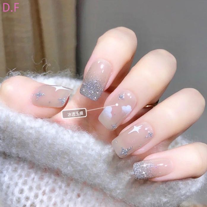 Keo Dán Móng Ánh Kim Tuyến Lấp Lánh Nhiều Màu Sắc
