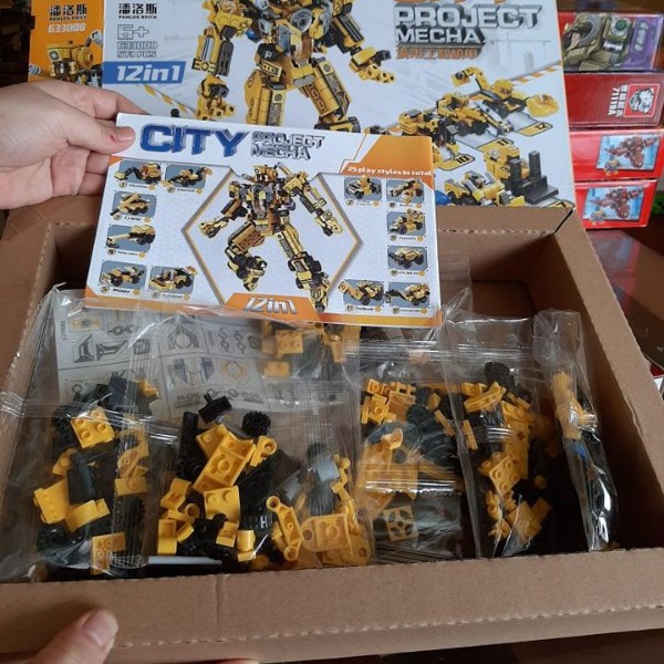 Bộ đồ chơi xếp hình LEGO robot  12 trong 1 có 570 mảnh ghép kích thích trí thông minh và sáng tạo của trẻ