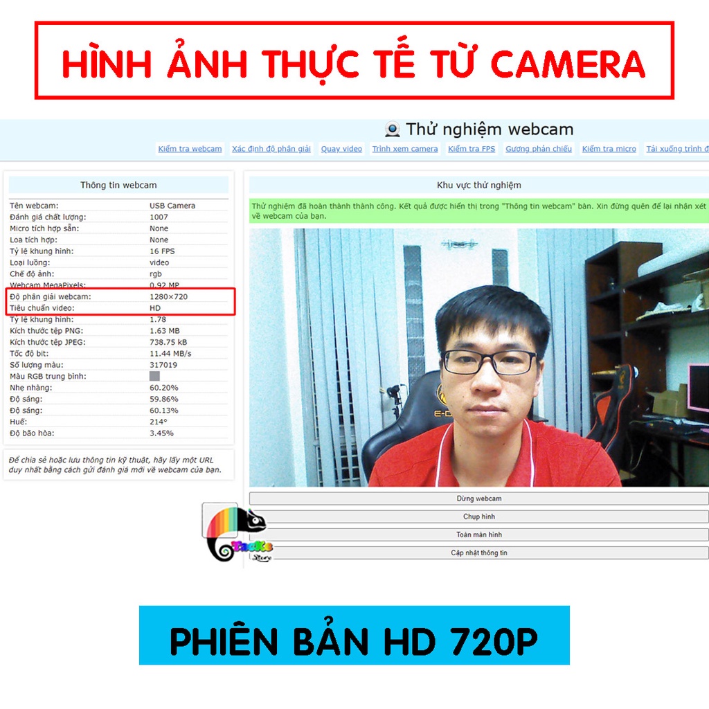 Webcam máy tính, Tích hợp Micro, Bảo hành 1 ĐỔI 1, HD 720P, Full HD 1080P Siêu nét I Webcam Laptop, Webcam PC