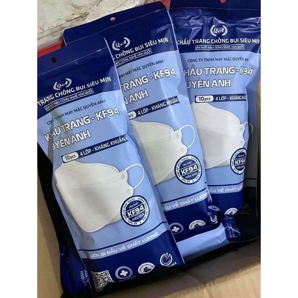 SỈ 1 THÙNG KHẨU TRANG KF 94 QUYỀN ANH 300 CHIẾC