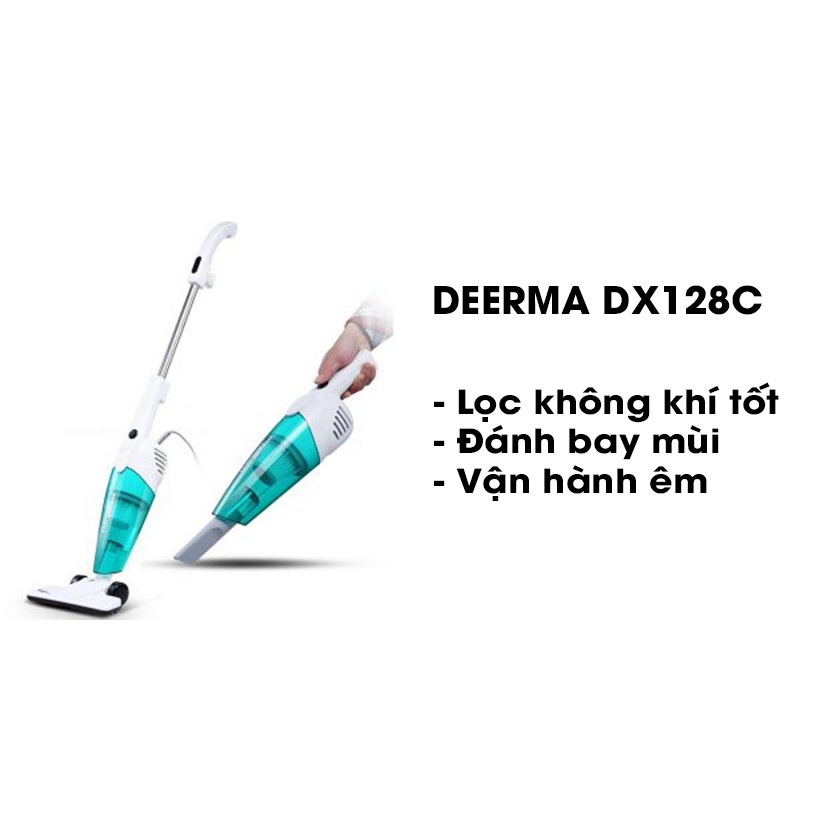 Máy hút bụi cầm tay Deerma Siêu lốc xoáy DX128C công suất 600W