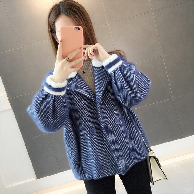 🎈🎈🎈 Áo khoác sweater lông chồn thời trang mùa thu 👕👕👕 Hàng order
