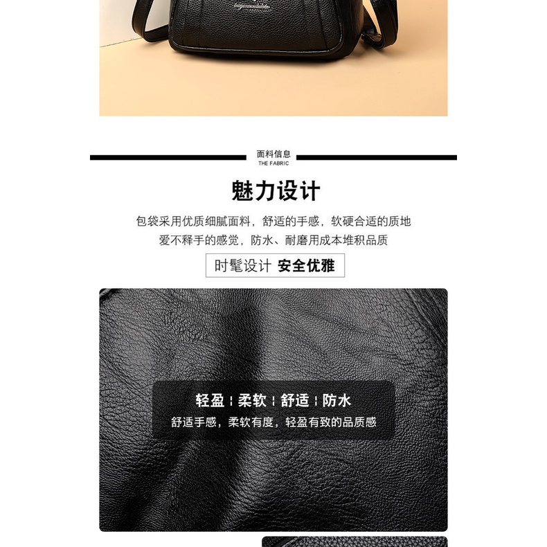 Túi Đeo Chéo Một Bên Vai Bằng Da Thật Thời Trang Mới Dành Cho Phụ Nữ Trung Niên 2022