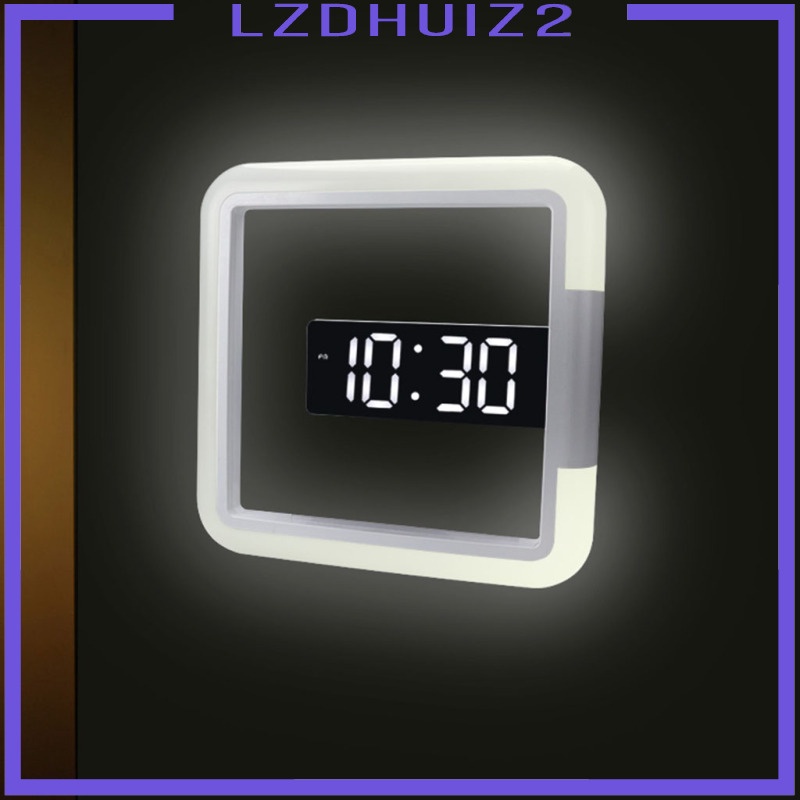 Đồng Hồ Điện Tử Treo Tường Có 3 Đèn LED Thiết Kế Hiện Đại Sáng Tạo