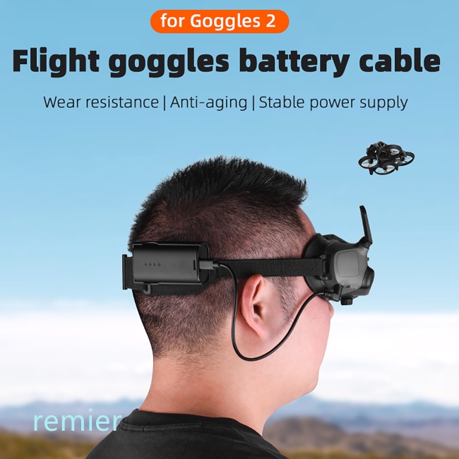 Dây Cáp Nguồn Pin Kèm Kẹp Phía Sau Cho Kính Mát Dji Avata Goggles 2