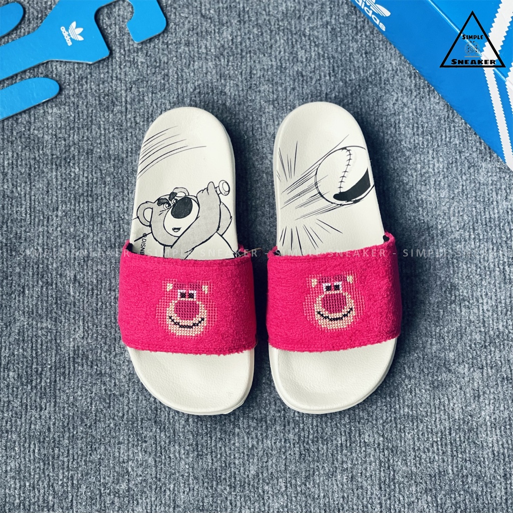 Dép Adidas Adilette Lite HÀNG CHÍNH HÃNGAdidas Adilette Lite x Pixar Màu Hồng - Dép Quai Ngang Unisex - Simple Sneaker