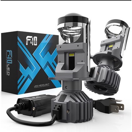 Đèn led bi mini DMEX F40 ô tô / xe máy chính hãng 55W chân H4 6000K