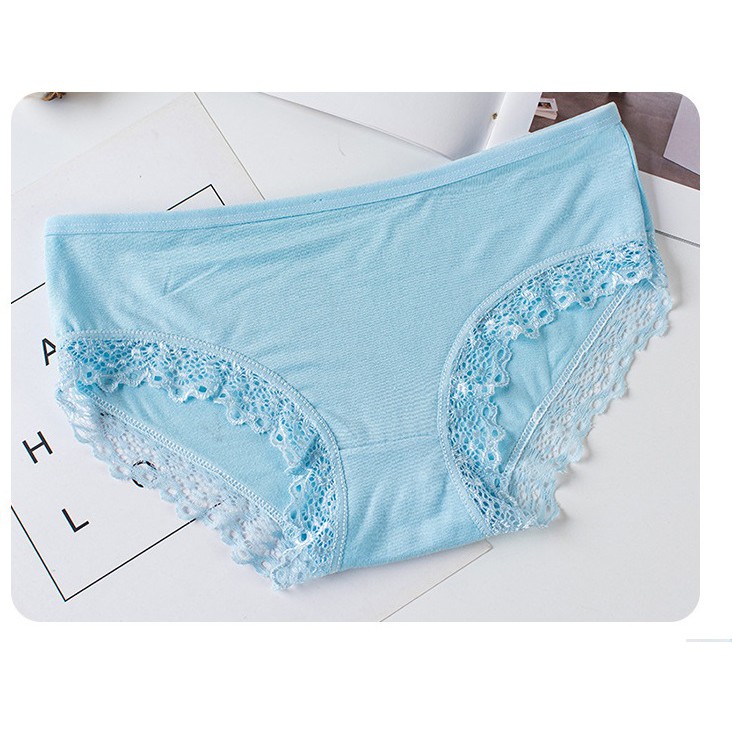 Quần Chíp Ren Cotton Chất Lượng Cao, Mềm Mịn Mát, Thoáng khí